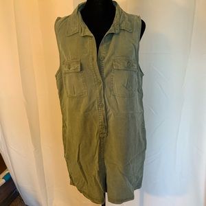 NWOT, Aerie Army Green Romper, medium